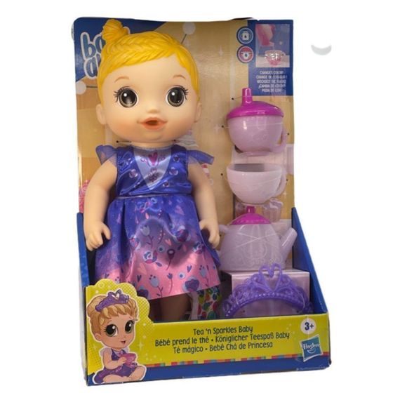 Hasbro Toys Nwt Baby Alive Tea N Sparkles Baby Blonde Hair Poshmark